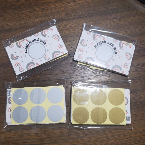 Scratch & Win-Thank You Cards- Party-Happy Rainbows - 40… - Picture 4 of 7